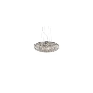 Luminosa King  7 Light  Small Ceiling Pendant Chrome, G9