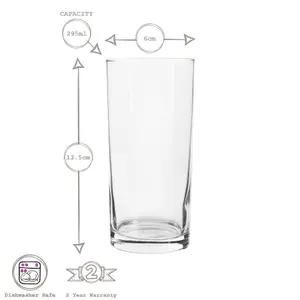 LAV - Liberty Highball Glasses - 295ml - Pack of 6