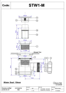 McAlpine STW1-M 19mm Water Seal Shower Trap with Universal Outlet