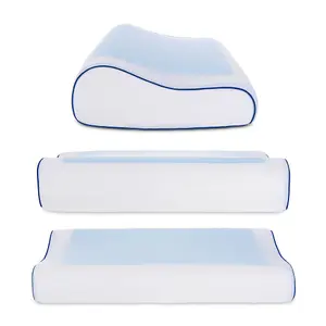 LIVIVO Cooling Memory Foam Contour Pillow with Gel