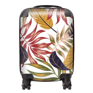 Hawaiian Style Jungle Leaves Suitcase - Mini Cabin