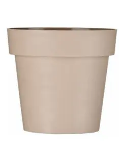 Plant Pots Flower Planter Matt Plastic Pot Classic Deco Pot Beige Matt 16cm