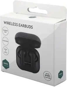 Dunelm Wireless Earbuds, Black, Plastic