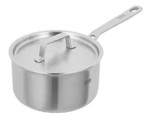 Kuhn Rikon Culinary Fiveply Stainless Steel Induction Safe Saucepan, 18cm/2.5L