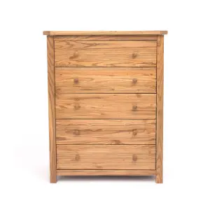 Trivento 5 Drawer Chest of Drawers Wood Knob