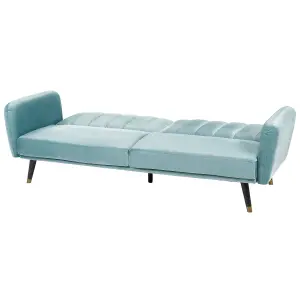 Sofa Bed VIMMERBY Light Blue Velvet