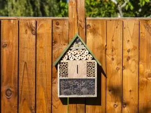 Bee, Insect & Bug Hotel - Wooden Nesting House for Bees, Ladybirds & Butterflies