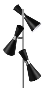 GoodHome Mengame Matt Black Floor light