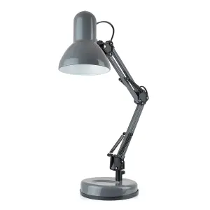 HomeLife 35w 'Swing Poise' Hobby Desk Lamp - Anthracite Grey