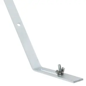 SPARES2GO Gutter Top Rafter Bracket Universal Galvanised Steel Fascia Support Fixing (300mm)