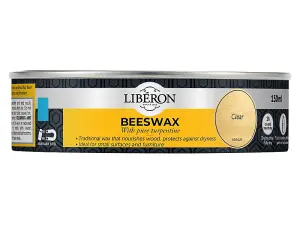 Liberon Beeswax Paste Clear 150ml for Wood Care and Furniture Finish