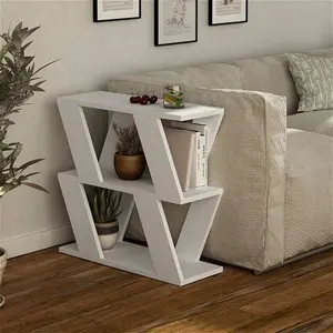 Adriana Side Table Modern Compact Design For Living Room & Bedroom Zipcode Design Colour: White