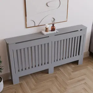 Vida Designs Chelsea Large Grey Radiator Cover