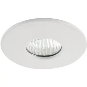 Mini Recessed Downlight Fixture - 4W Warm White COB LED Driver - Matt White