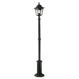 Elstead Chapel 1 Light Outdoor Lamp Post Black IP44, E27