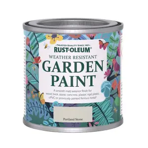 Rust-Oleum Portland Stone Matt Multi-surface Garden Paint, 125ml Tin