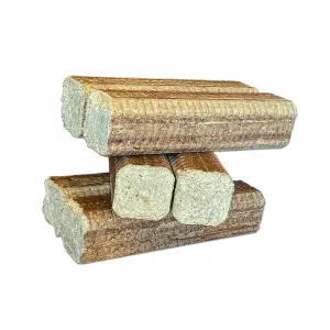 Flazer Ready to Burn Firepit Pizza Oven Stove Eco Fuel Log Sawdust Briquettes 1 x 12 Pack