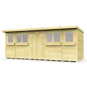 DIY Sheds 18x5 Pent Summer Shed