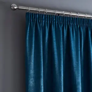 Galaxy Pair of Light Reducing Thermal Effect Pencil Pleat Curtains