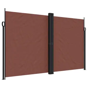 Berkfield Retractable Side Awning Brown 200x1200 cm