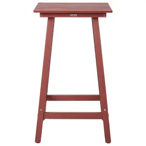 Garden Table Wood Red ADIRONDACK