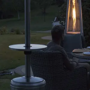 Patio Tower Heater Table Adapter - Drinks Holder - 400mm x 75mm Hole - Outdoor