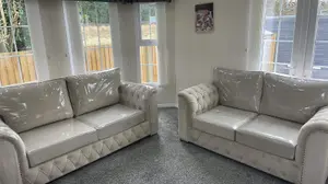 3+2 Malibu - Cream Fullback Sofas