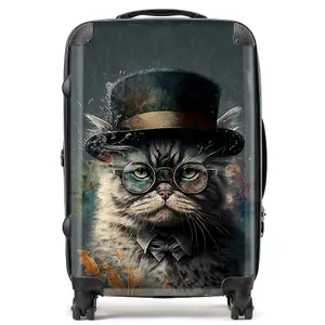 Selkirk Rex Cat Splashart Suitcase - Medium