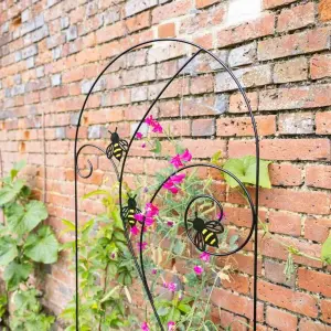 Primrose Bee-Conscious Garden Trellis Plant Support in Black 170cm