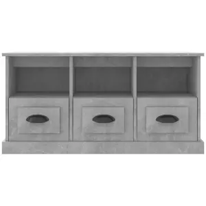 Berkfield TV Cabinet Concrete Grey 100x35x50 cm Engineered Wood