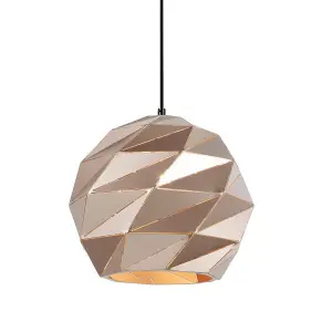 Luminosa Modern Hanging Pendant Golden 1 Light , E27