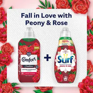 Comfort Fabric Conditioner Lasting Fragrance Peony & Rose 900ml, 30 Washes, 2Pk