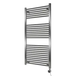 Agadon Grace Electric Towel Radiator - 1200 x 600 mm Chrome - 600 W