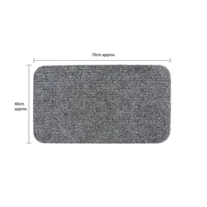 Amiyah Doormat Grey / 0.5cm H x 40cm W x 70cm L