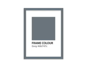 A2 Grey Picture Frame With Mount for A3 (29.7 x 42cm - 11.7 x 16.5in) Poster, Photo, Artwork, or Print.