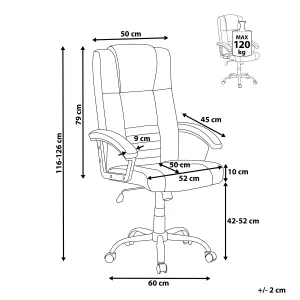 Massage Chair COMFORT Faux Leather Light Beige