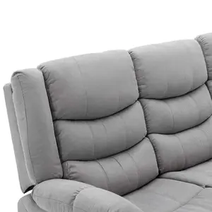 Seattle Electric Fabric Recliner 3 Seater Sofa