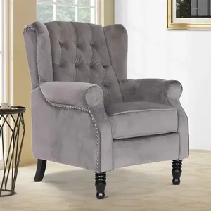 Windsor Pushback Recliner Chair Grey