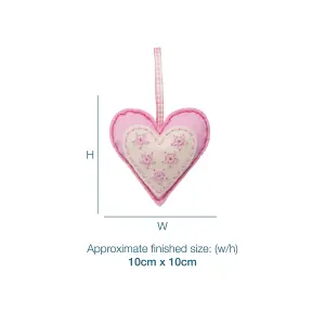 FELT KIT HEART - Felt Decoration Kit: Heart - Trimits