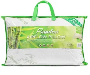 GC GAVENO CAVAILIA Luxury Bamboo Airflow Pillow, Soft Memory Foam Pillow Extra Filled Head Neck Back Support Pillow, 70x45 Cm