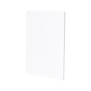 GoodHome Alisma High gloss white slab Standard End panel (H)870mm (W)590mm