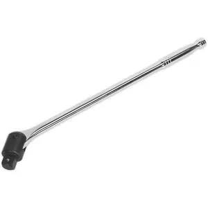 600mm Breaker Pull Bar - 1" Sq Drive Knuckle - Spring Loaded Socket Retention