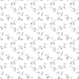 Galerie Pretty Prints Blue/White Mini Floral Trail Wallpaper Roll