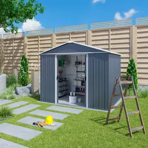 Apex 10 ft. W x 8 ft. D Metal Garden Shed