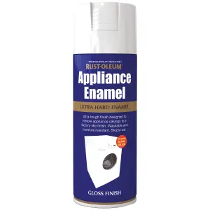 Rust-Oleum Appliance Enamel White Gloss Restorer Spray paint, 400ml