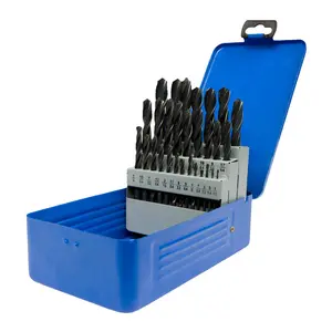 UK Drills HSS Drill Bit Set 29 from 1/16 to 1/2 for Steel Wood Plastic Drilling