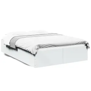 Berkfield Bed Frame without Mattress White 120x200 cm