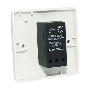 White LED Dimmer Switch Single Gang