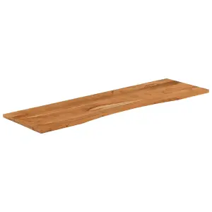 Berkfield Desk Top 140x50x2.5 cm Rectangular Solid Wood Acacia