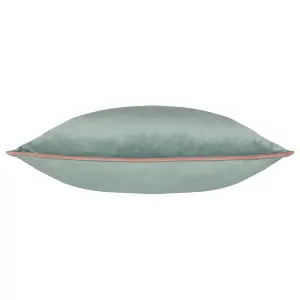 Paoletti Meridian Velvet Piped Polyester Filled Cushion